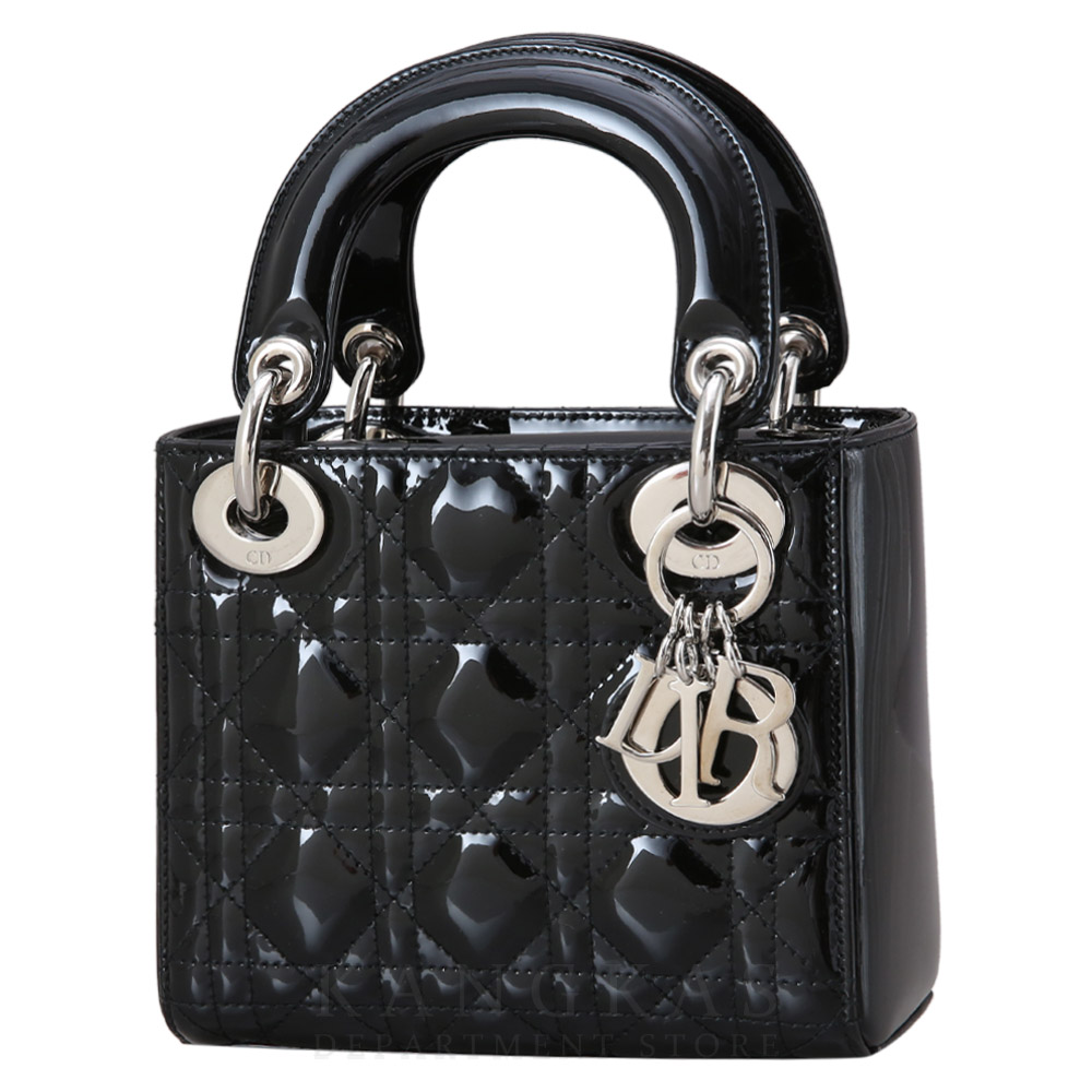 CHRISTIAN DIOR(USED)크리스찬디올 레이디디올 페이던트 미니 블랙